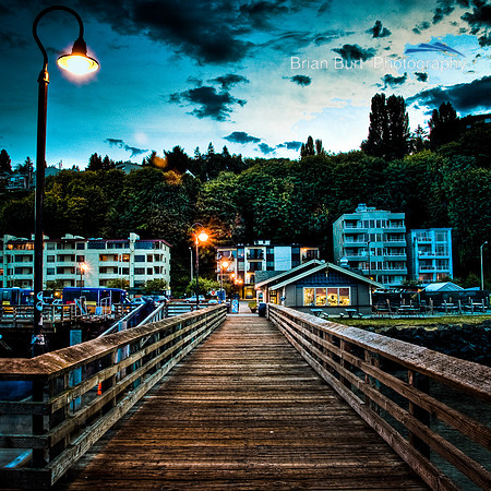 West Seattle Fishing Pier at Dusk