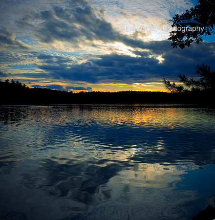 Walden Pond at Dusk
