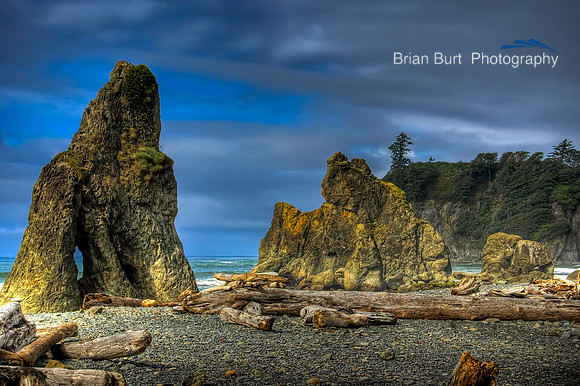 Large Seastacks at Ruby Beach