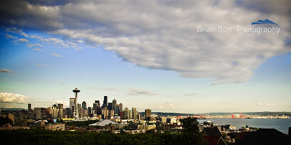 Seattle Skyline with Cloud
