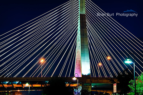 Zakim Bridge at Night, Boston