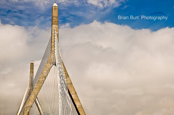 Zakim Bridge with Clouds