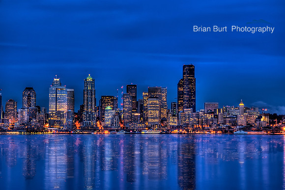 Seattle Skyline in the Blue Hour