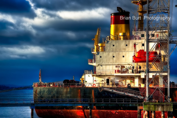 At the Grain Terminal, Port of Seattle