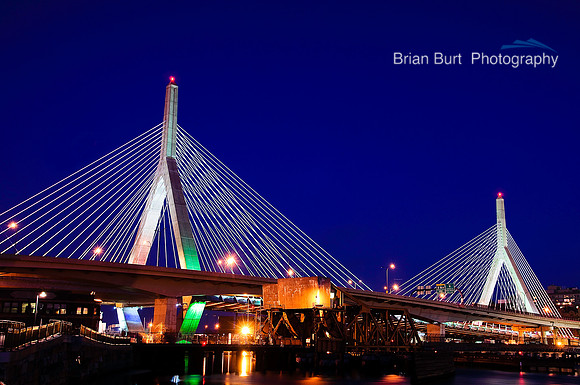 Zakim Bridge at Dusk, Boston