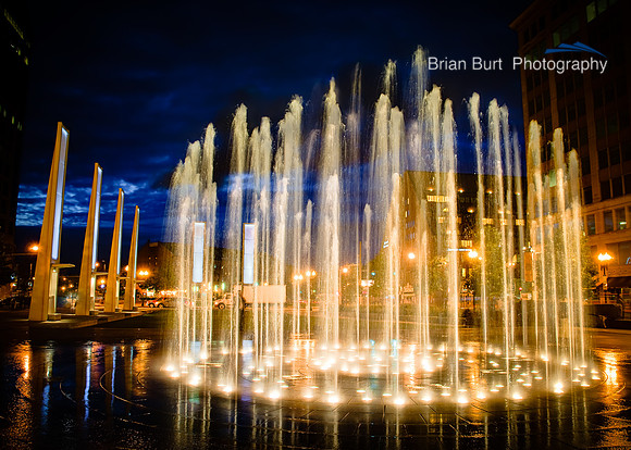 Rings Fountain on the Greenway, Boston