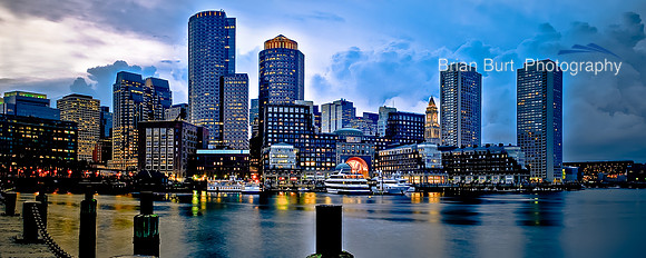 Boston Skyline in the Blue Hour